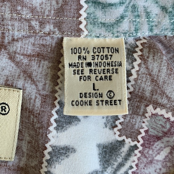 🎉HOST PICK🎉 Cooke Street Honolulu Reverse Print Aloha Shirt - Large - Picture 9 of 12